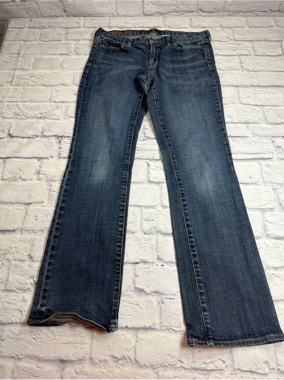 J. Crew Stretch Women's Bootcut Jeans in Dark Blue Wash. Size 31R.